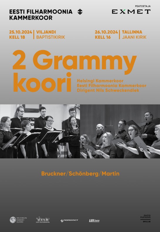 2 Grammy koori. Helsingi Kammerkoor & Eesti Filharmoonia Kammerkoor