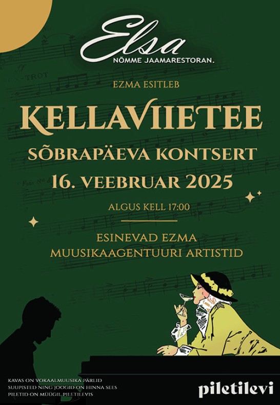 Kellaviietee - Sõbrapäeva kontsert - Elsa Jaamarestoran