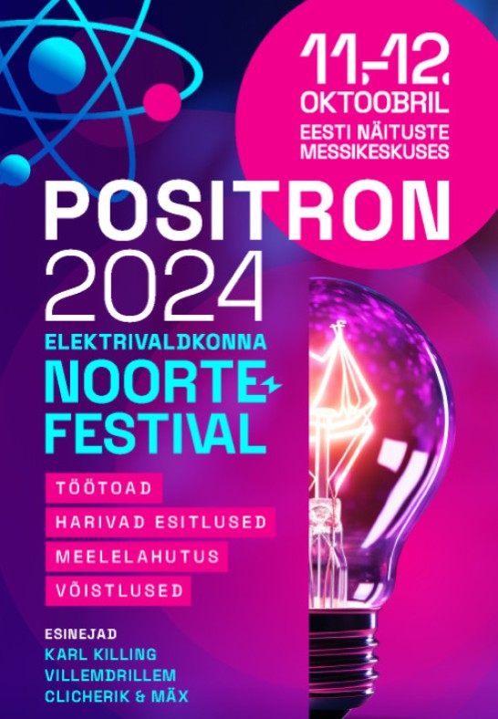 Elektrivaldkonna noortefestival Positron / 11.10 pilet