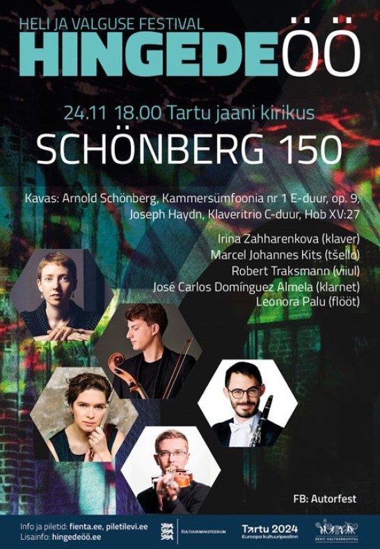 ''Schönberg ja Haydn'' / Zahharenkova-Kits-Traksmann-Palu-Almela / Festival Hingede öö