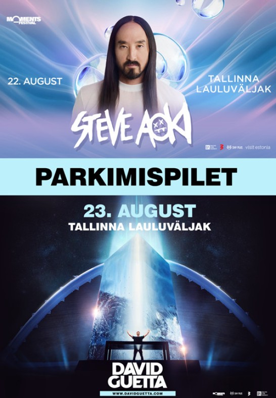 David Guetta ja Steve Aoki combo parklapiletid